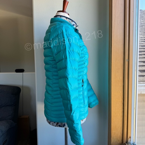 Patagonia Down Sweater Jacket Medium Epic Blue Puffer Coat 800-fill-power down M - Picture 6 of 14